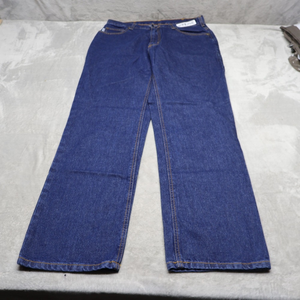 Carhartt Jeans Mens 32x34 Dark Wash Denim Straight Leg Workwear Relaxed NEW